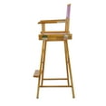 thumbnail image 4 of "30" Director's Chair Honey Oak Frame-Pink Canvas", 4 of 8