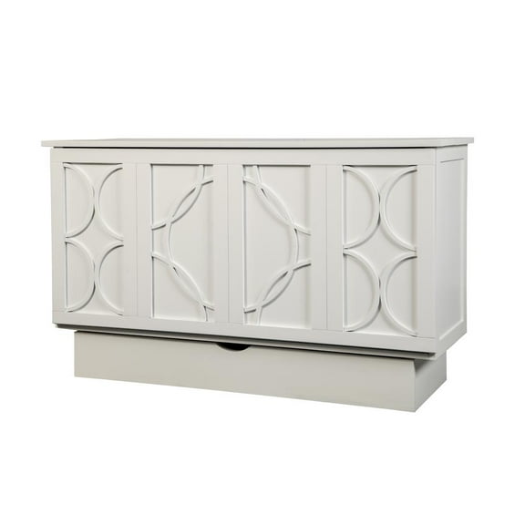 Creden-ZzZ Brussels White Cabinet Bed