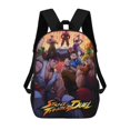 thumbnail image 1 of Street Fighter Juego-theme Backpack, Campus style schoolbag Bookbag with Adjustable Shoulder Straps And Large Zip Compartment, Unisex Travel Bags., 1 of 6