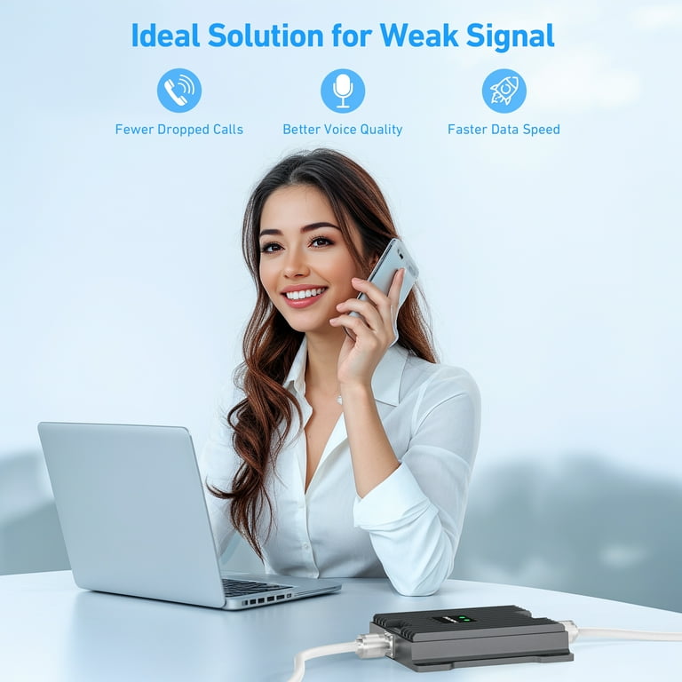 Phonetone Cell Phone Signal Booster, 12/13/17 Band, 4G/5G, FCC