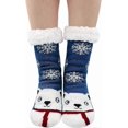 thumbnail image 1 of Slipper Socks Women Winter Warm Thermal Socks Ldies Fleece Lined Fluffy Socks No-slip Home Floor Bed Socks Girls Cute Animal Cartoon Socks Christmas S, 1 of 5
