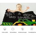 thumbnail image 4 of Yibo Tractor Blanket Just A Girl Who Loves Tractors Gift for Boy Girl Kid Tractor Lover Soft Cozy Plush Lightweight Fleece Flannel Throw for Couch Travel Yibo for Small Pet/Stroller, 4 of 8