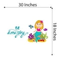 thumbnail image 4 of Be Amazing Mermaid Colorful Fish Salt Water Princess Creatures Seahorse Queen Sweet Dreams Bedtime Unicorn Lovely Dear Dream Holiday Gift Decorating Bedroom Wall Decal Sticker - Size: 30 In X 18 In, 4 of 5