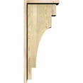 thumbnail image 3 of 8"W x 12"D x 28"H Mediterranean Rough Sawn Corbel w/Backplate, Douglas Fir, 3 of 9