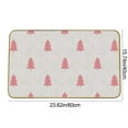 thumbnail image 3 of forest Green Christmas Door Mats Christmas Welcome Doormat Xmas Tree Print Winter Holiday Kitchen Rugs for Floor Home Decor Low-Profile Mats,15.7x23.6in, 3 of 5