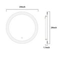 thumbnail image 3 of LUXMOD LED Lighted Bathroom Wall Mounted Mirror with High Lumen+Anti-Fog Separately Control+Dimmer Function, 3 of 8