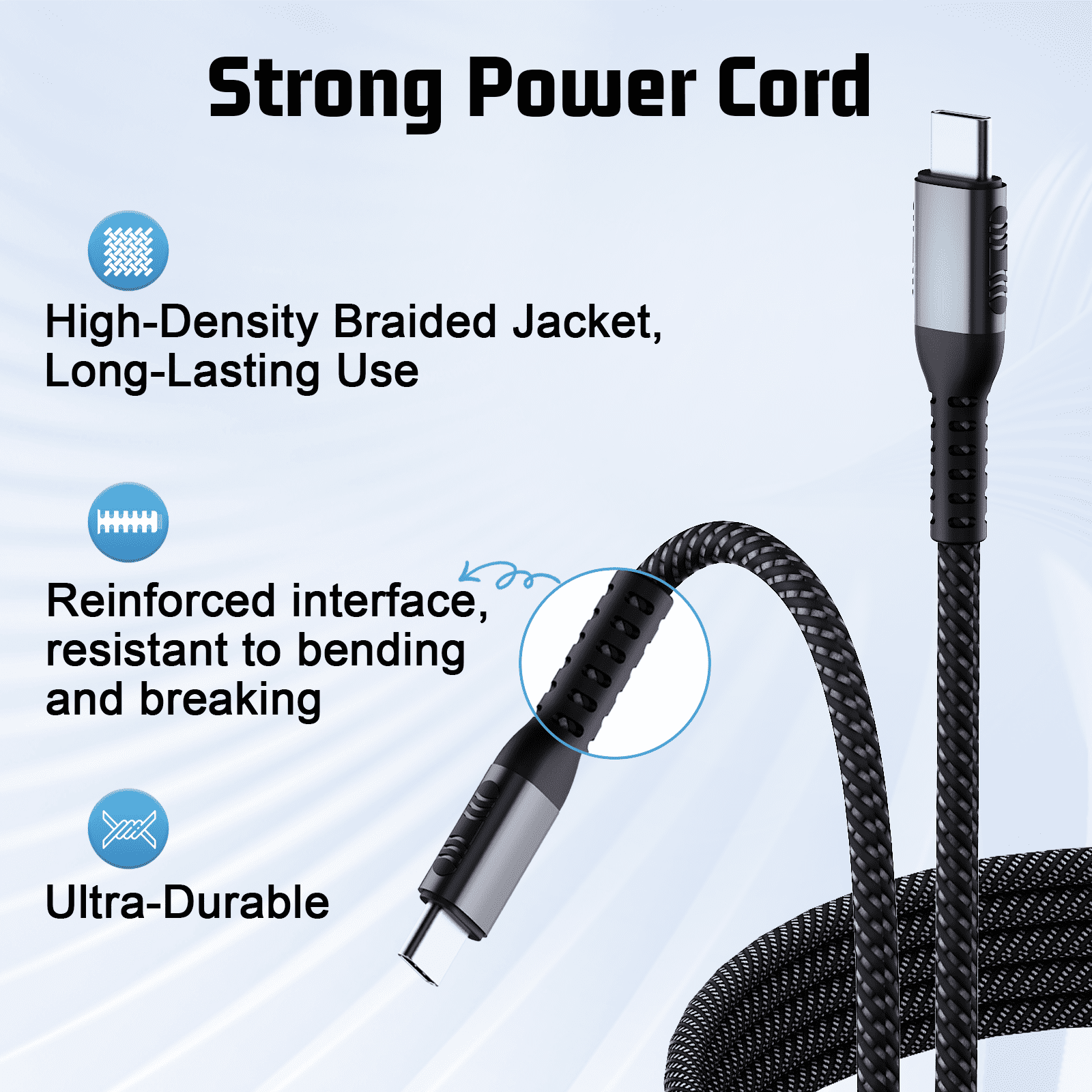 Kzreect 140W GaN PD3.1 Type-C Super Fast Charger, 3.28FT Cable Included, Wall Charger for Android, iPad, Samsung, Android, DJI Drones & More