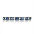 thumbnail image 2 of Affordable Diamond and Sapphire Wedding Band on 10k White Gold, 2 of 4
