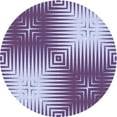 thumbnail image 1 of Ahgly Company Machine Washable Indoor Round Transitional Blue Angel Blue Area Rugs, 4' Round, 1 of 7