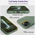 thumbnail image 4 of Compatible with iPhone 15 Case, Silicone Shockproof Slim Thin Phone Case for iPhone 15 (6.1 inch), (Calke Green), 4 of 12