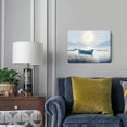 thumbnail image 6 of Canvas Wall Art Beach Décor Wall Picture Rustic Coastal Sand Canvas Print Ocean Nautical Painting Seascape Sea Bird Vintage Ship Boat Artwork for Seaside Living Room Bedroom Bathroom Decor Blue Large, 6 of 9