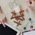 thumbnail image 5 of LOLIPPYY Retro Wood Cross Pendant Brown for Necklace and Keychain Decor, 5 of 7