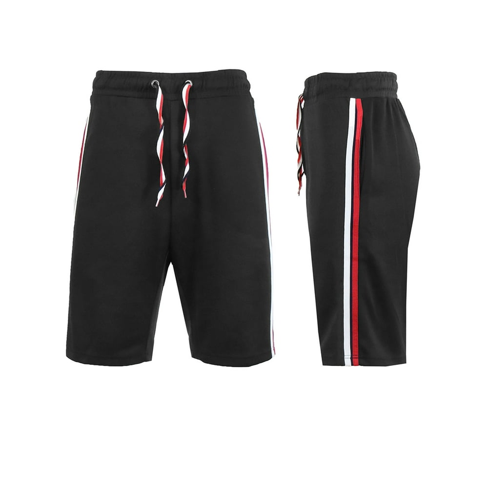 GBH - Mens Track Shorts With Side Stripes - Running Shorts Jogging ...
