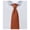 Rust, variant on Men's Silk Blend Solid Color 2.5 inch Slim Width Neck Tie - Rust