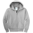thumbnail image 5 of Port & Company ® - Youth Core Fleece Full-Zip Hooded Sweatshirt. PC90YZH, 5 of 6