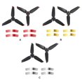 thumbnail image 4 of Tholdsy Hélice de Dron portátil, hélices tipo prensa de cuadricóptero con pegatinas decorativas, repuesto ligero de avión para Accesorios para aéreos Plata, 4 of 5