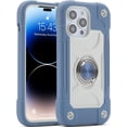 thumbnail image 1 of Compatible avec Étui iPhone 14 Pro 6.1 Pouces avec Support Anneau Intégré, Protection contre les Chutes de Qualité Militaire Étui Robuste 3 en 1 Protectrice Durable. (Bleu), 1 of 5