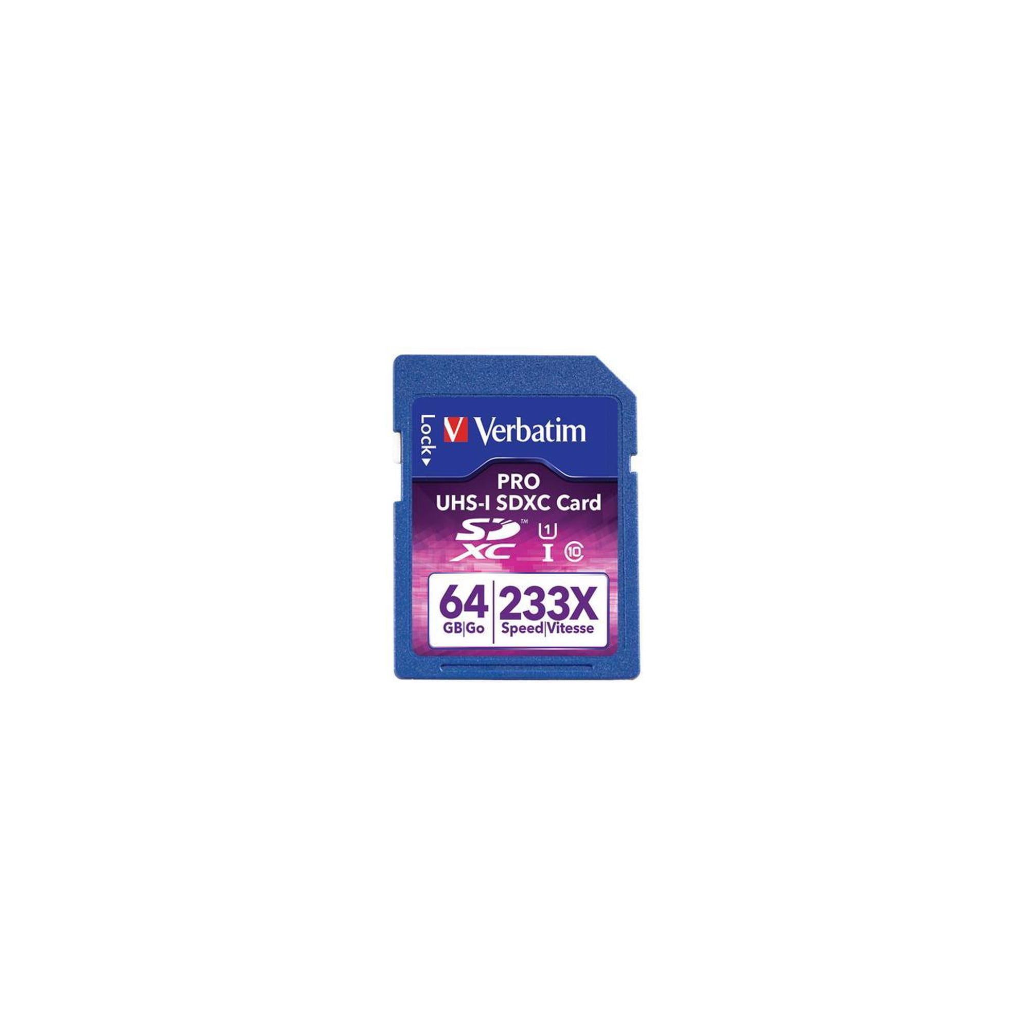 Verbatim 97466 Class 10 64Gb Pro 233X Uhs-1 SDXC Card