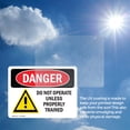 thumbnail image 6 of (2 Pack) Do Not Operate Unless Properly Trained OSHA Danger Sign, 6 of 7