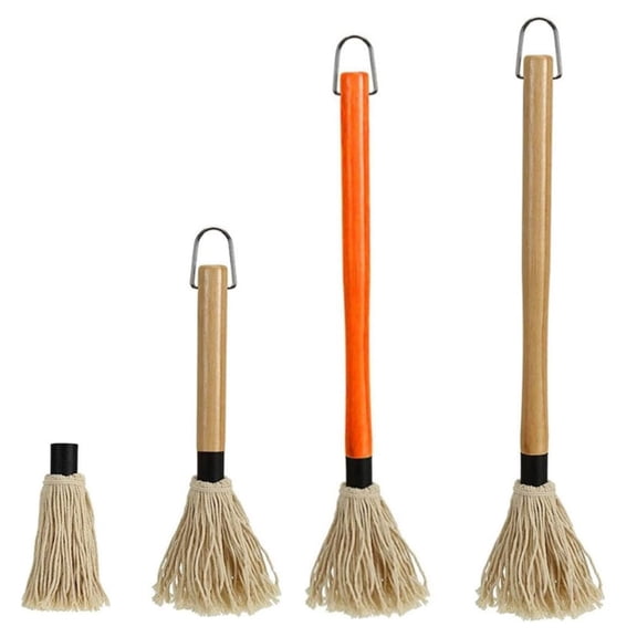 Wood Handle Cooking Brush Set Baking Brush Set Kitchen Utensils Grilling Brushes