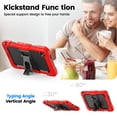 thumbnail image 5 of XYX for Lenovo Tab One 8.7 inch/Tab K9 2025 Case, 3in1 Heavy Duty Shockproof Tablet Cover with Stand, Shoulder Strap, Red, 5 of 7