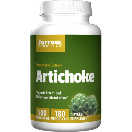 Jarrow Formulas Artichoke 500, Supports Liver and Cholesterol Metabolism, 500 mg, 180
