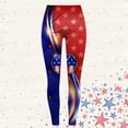 thumbnail image 3 of MKLEKYY Leggings de mujer de vestir, leggings estampados del Día de la Independencia para mujer, leggings de ejercicio físico, pantalones de yoga, 3 of 4
