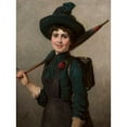 thumbnail image 2 of Emilia Dukszyńska-Dukszta 19x24 Black Ornate Framed Double Matted Museum Art Print Titled: Portrait of a Schoolgirl (1888), 2 of 5