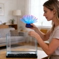 thumbnail image 4 of 1pc Artificial Fluorescent Silicone Aquatic with Base, Fish Tank Decorations for Aquarium (Pink), 4 of 4