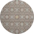 thumbnail image 2 of Addison Rugs Mayfield Premium Machine Washable Transitional Panel Chocolate Round Rug, 8' x 8', 2 of 6