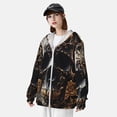 thumbnail image 3 of Lsque Gold Pattern Black Skull UPF 50+ Lightweight Sun Protection Men's Women's Long Sleeve Shirt, Hoodie Performance -Medium, 3 of 9
