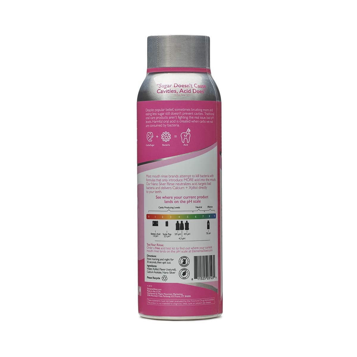 Elementa Nanosilver Silver Rinse Bubble Gum 20 oz (Pack Of 3)
