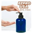 thumbnail image 4 of EZPRO USA Empty Plastic Pump Bottles Refillable Dispenser for Soap Lotion Shower Bathroom Bottle Pack of 3, 4 of 8