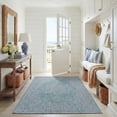 thumbnail image 3 of SAFAVIEH Courtyard Clodagh Medallion Indoor/Outdoor Area Rug, Aqua/Grey, 4' x 5'7", 3 of 9