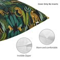 thumbnail image 3 of Pofeuu Jungle Leopard Yellow Print Double-sided plush pillowcase Square Throw Pillow Covers Pillows Cover for Living Room Bedroom Sofa Couch Cushion Cover（No pillow core）-26"x26", 3 of 7