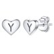 thumbnail image 1 of Pendientes de corazón inicial Silvora tachuelas de plata esterlina hipoalergénicas para mujer letra Y regalo de joyería, 1 of 8
