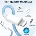 thumbnail image 3 of Cargador de teléfono Aorle, cargador de pared USB C de 20 W con cable de 6 pies, paquete de 4, 3 of 8