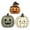 B004- Style F, variant on Fall Halloween Decor, Retro Halloween Decor, Halloween Tiered Tray Decor, Halloween Mantel Decorations, 3-Piece Distressed Finish Wooden Pumpkin Ornament Set, Small Cute