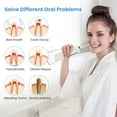 thumbnail image 6 of Sejoy Cordless Water Flosser Dental Teeth Cleaner, Professional 270ML Tank USB Rechargeable Dental Oral Irrigator for Home and Travel, 5 Modes 5 Jet Tips, IPX7 Waterproof, Easy-to-Clean,White, 6 of 12