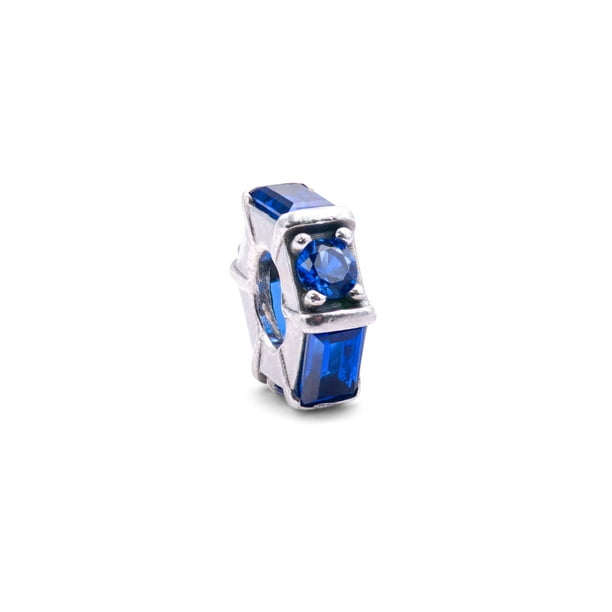 925 Sterling Silver Ice Cube Spacer Charm