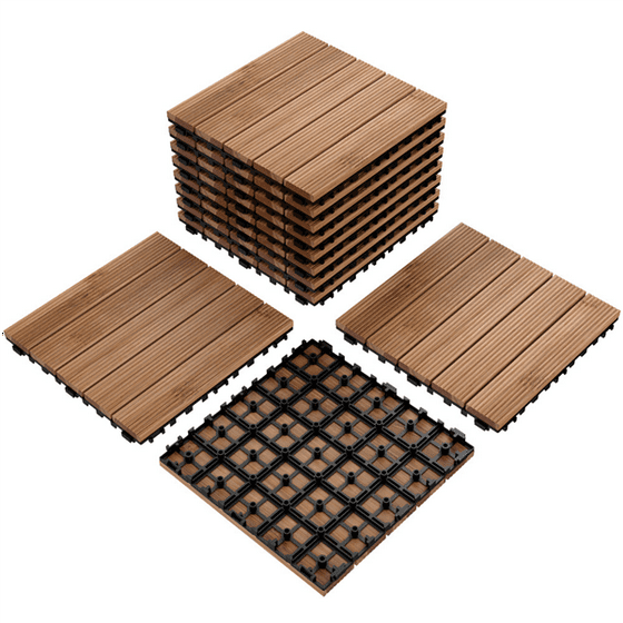 Yaheetech 12x 12 Patio Pavers Decking Flooring Deck Tiles