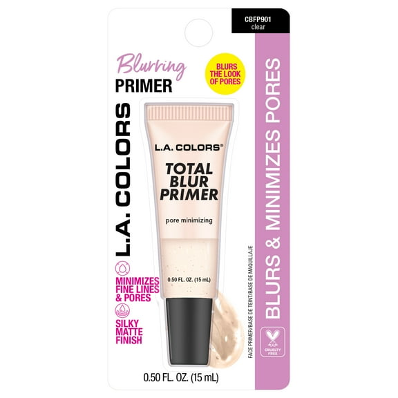 L.A. COLORS Total Blur Primer, Minimizes Pores & Blurs, 0.5 fl oz