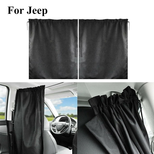 for Jeep Car Divider Curtain Sun Shade Side Window Privacy Travel UV Protector
