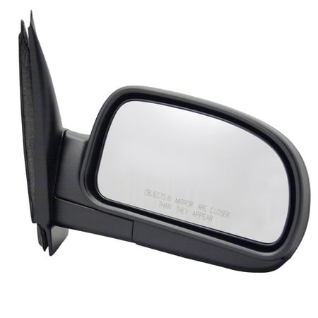 Ext Mirror - For Chevrolet Trailblazer EXT Black Manual Replacement Passenger Side Mirror (CV6409410-0R00)