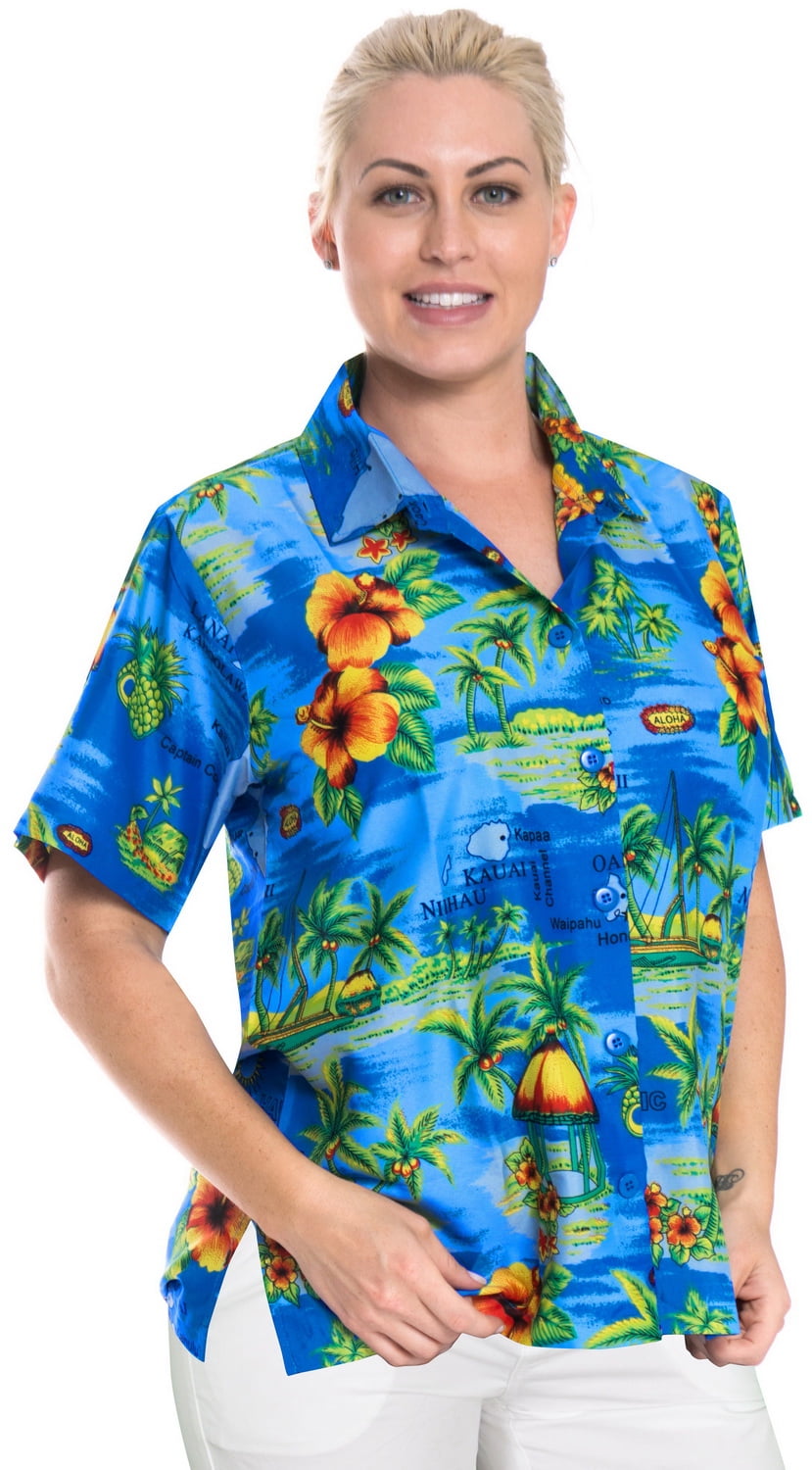 hawaiian blouses walmart