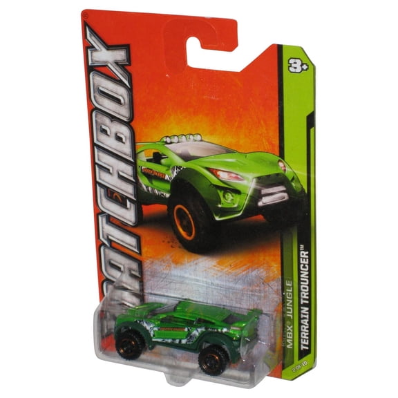 Matchbox MBX Jungle 2/10 (2011) Green Terrain Trouncer Toy Car 102/120