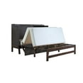 thumbnail image 6 of Mega Solutions Amalfi Murphy Cabinet Chest Desk Bed with Drawers & USB Charging Station (Queen Size, Java), 6 of 14