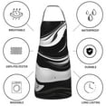 thumbnail image 6 of Easygdp Abstract Black White Swirls Apron Waterdrop Resistant with 2 Pockets,Oil Resistant Cooking Kitchen Chef Apron for Women Men, 6 of 7