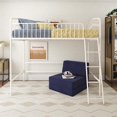 thumbnail image 3 of Novogratz Bushwick Metal Twin Loft Bed, Off White, 3 of 17