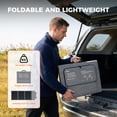 thumbnail image 5 of CTOLITY 100W ETFE Foldable Solar Panel, High Efficiency Monocrystalline Portable Solar Panel, IP65 Waterproof Solar Charger Panel for RV Camping Power Station, 5 of 10
